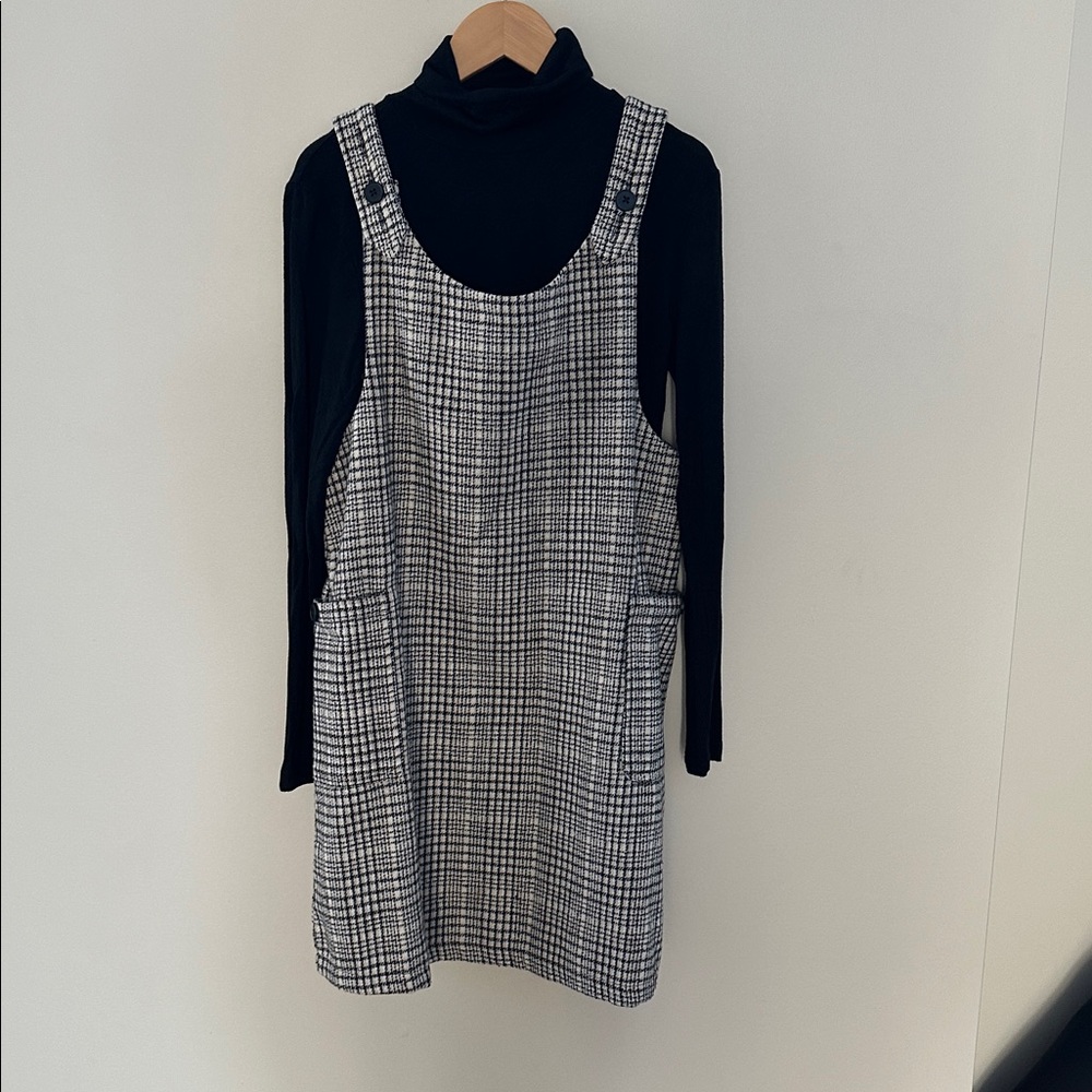 Molly Bracken classic tweed jumper with ultra soft black turtleneck